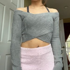 Hollister Fuzzy Crop